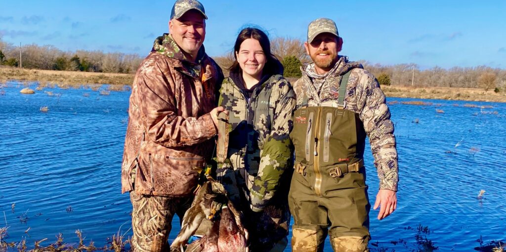 Shoshone CEO Peyton Merideth with his Daughter and Jay Roberts